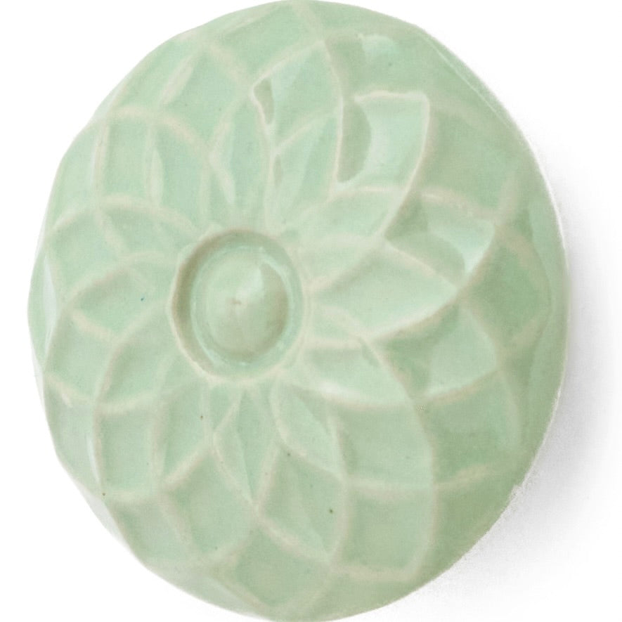 Sage Embossed Ceramic Knob