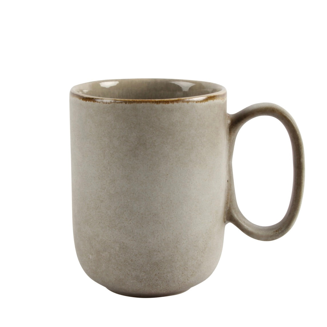 Stoneware Mug Inner Glazed Grey