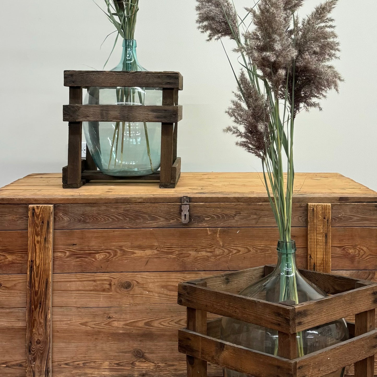 Demijohn in Wood Crate