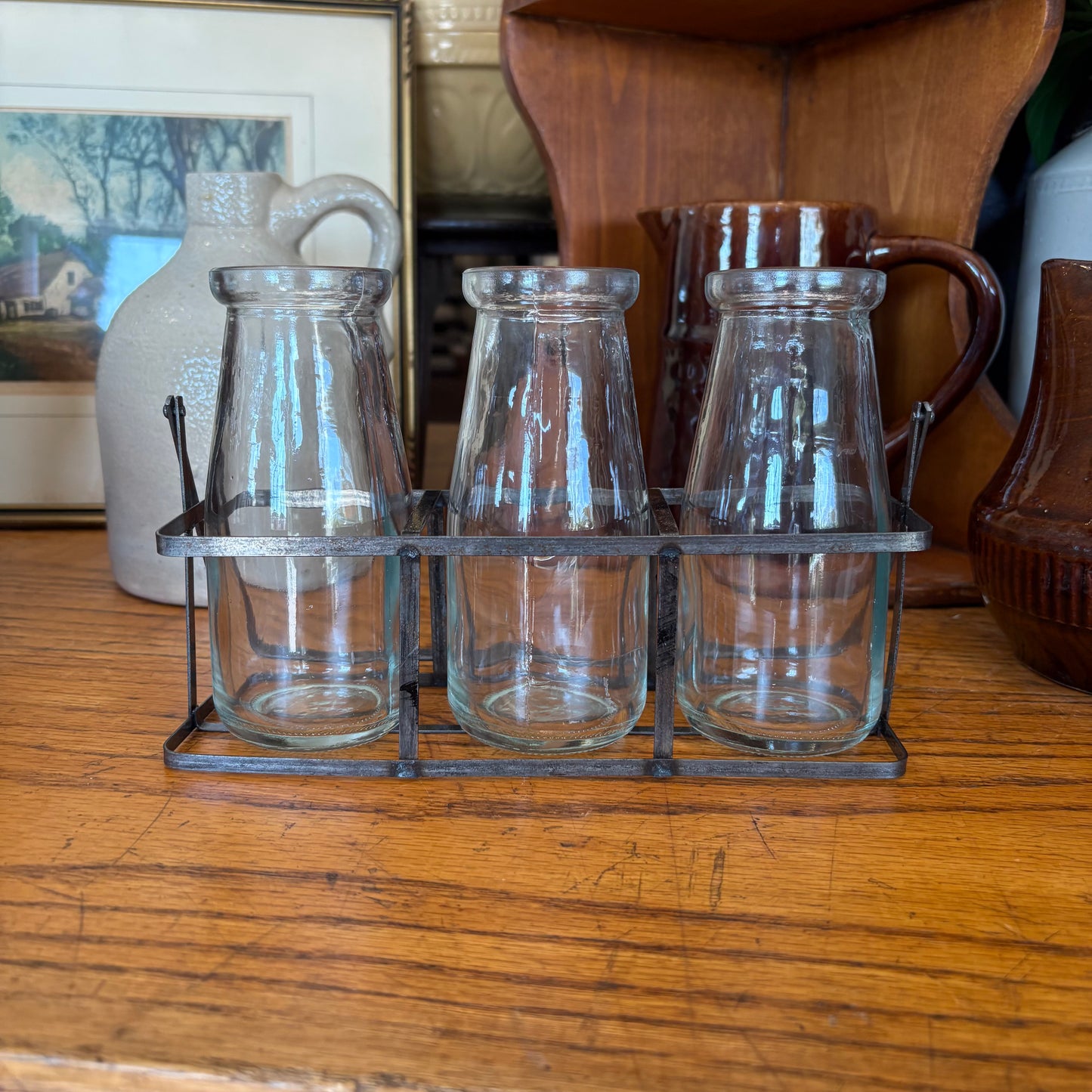 Set of 3 Milk Bottle Vase