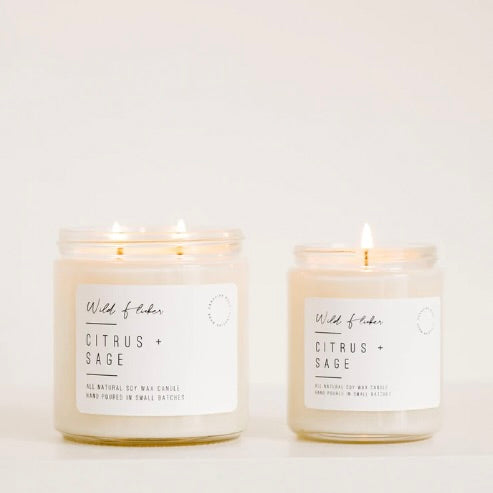 Citrus and Sage Soy Wax Candle