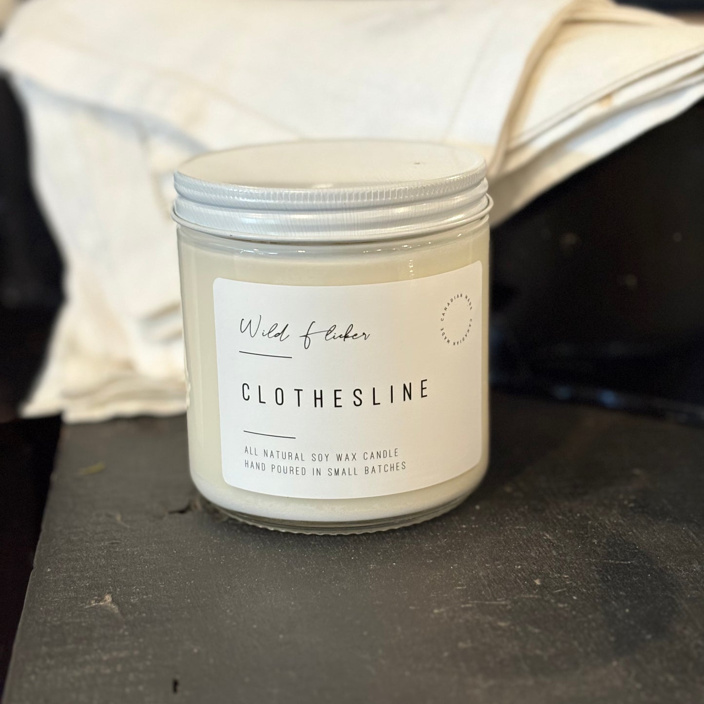 Clothesline Soy Wax Candle