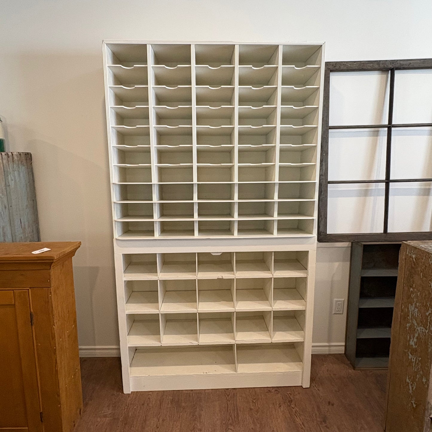 White Cubby Unit - Letter Size Slots