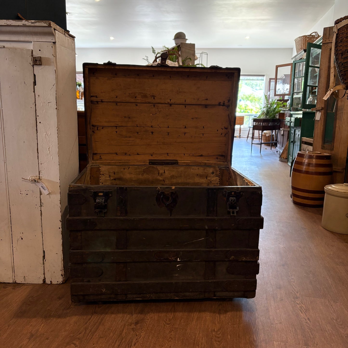 Black Steamer Trunk