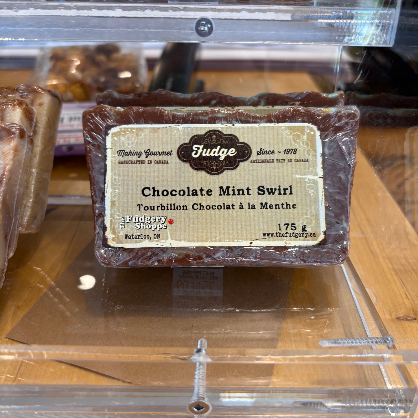 Chocolate Mint Swirl Fudge 175g