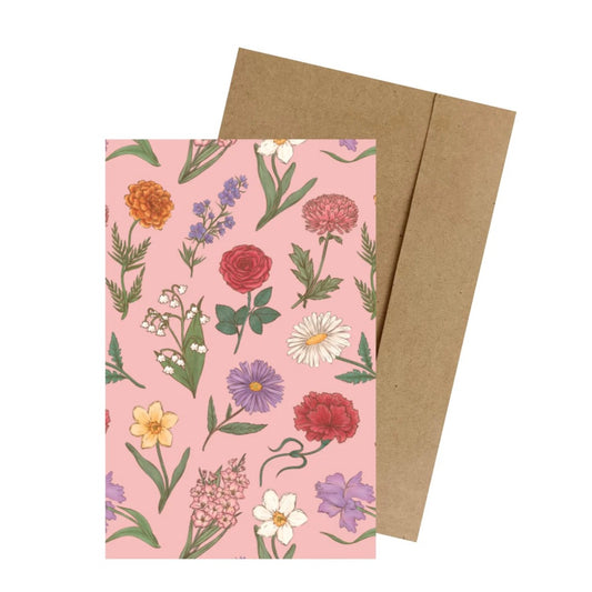 Flowers Always Pink Mini Greeting Card