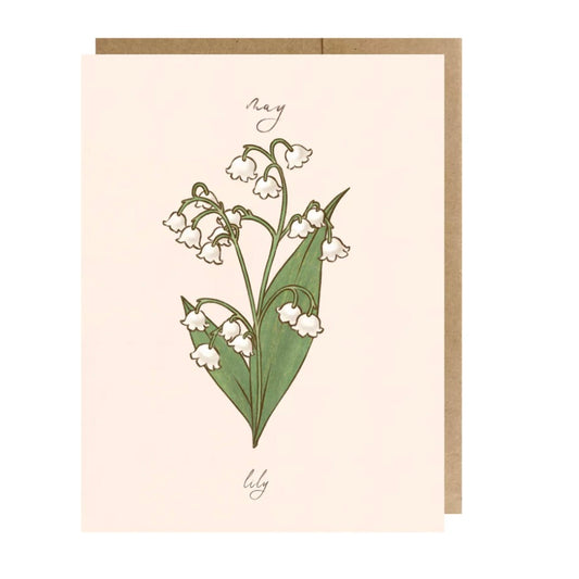 May Birth Month Flower - Lily Greeting Card