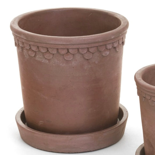 Ceramic Tobacco Pot with Saucer
