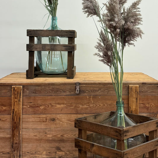 Demijohn in Wood Crate