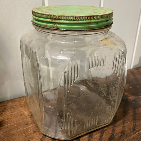 Large Vintage Glass Jar