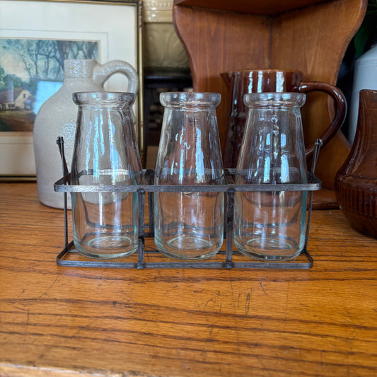 Set of 3 Milk Bottle Vase