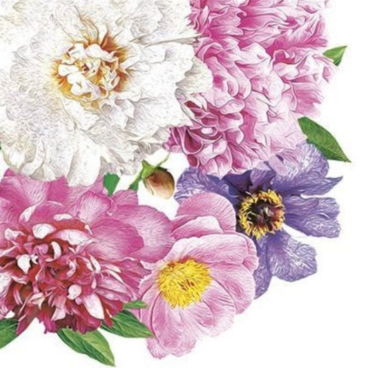 Peonies Paper Napkins