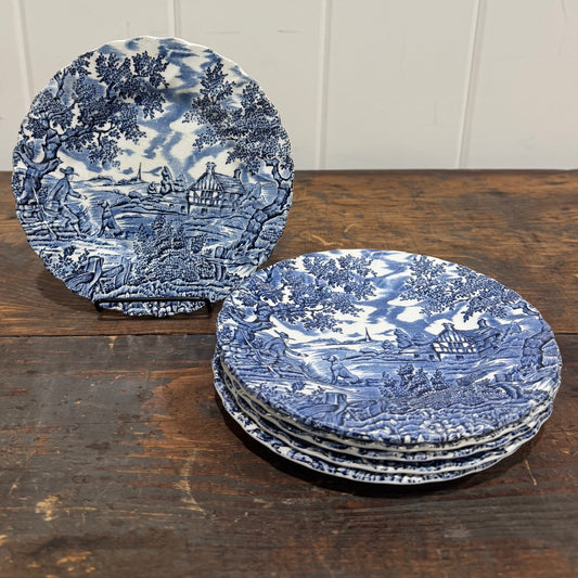 Set of 6 Myott "The Hunter" Side Plates