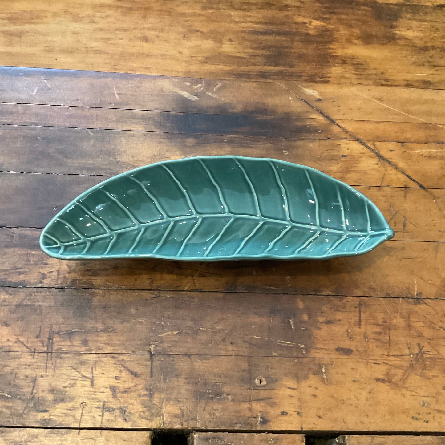 Vintage Tiffany & Co. Leaf Dish - Long, Celadon Glaze