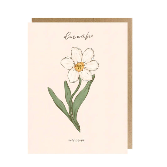December Birth Month Flower - Narcissus Greeting Card