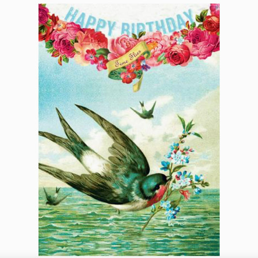 Happy Birthday Time Flies Card