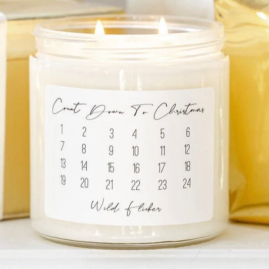 Countdown to Chirstmas Soy Wax Candle 16oz
