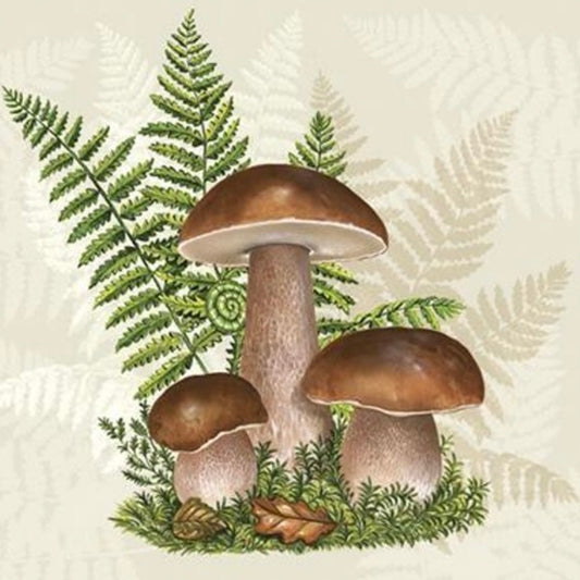 Mushrooms Paper Napkins