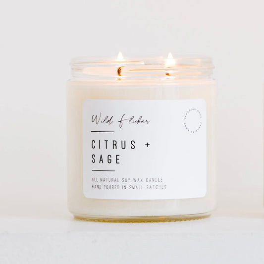 Citrus and Sage Soy Wax Candle