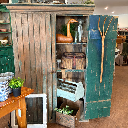 Green Rustic Chippy 2 Door Cabinet