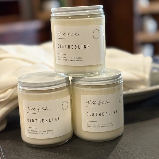 Clothesline Soy Wax Candle