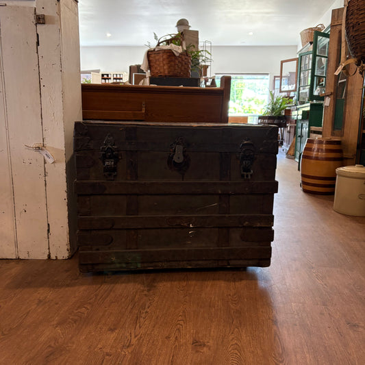 Black Steamer Trunk