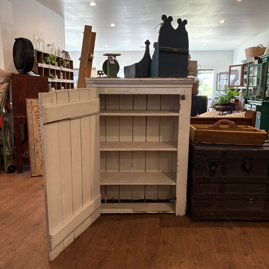 Chippy White Jam Cupboard