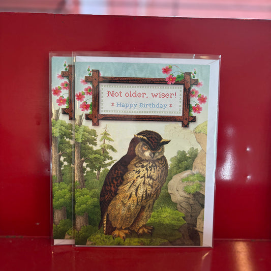 Not Older, Wiser Happy Birthday Card
