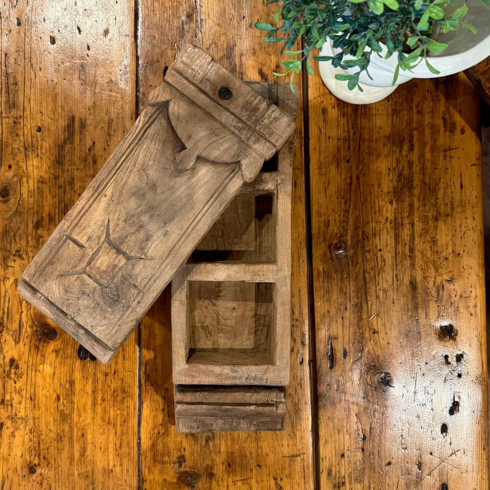 Carved European Spice Box